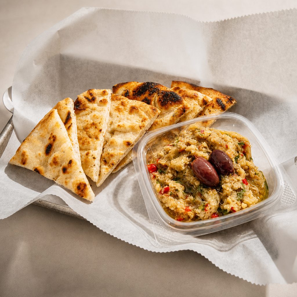 Melitzanosalata w/ Pita.