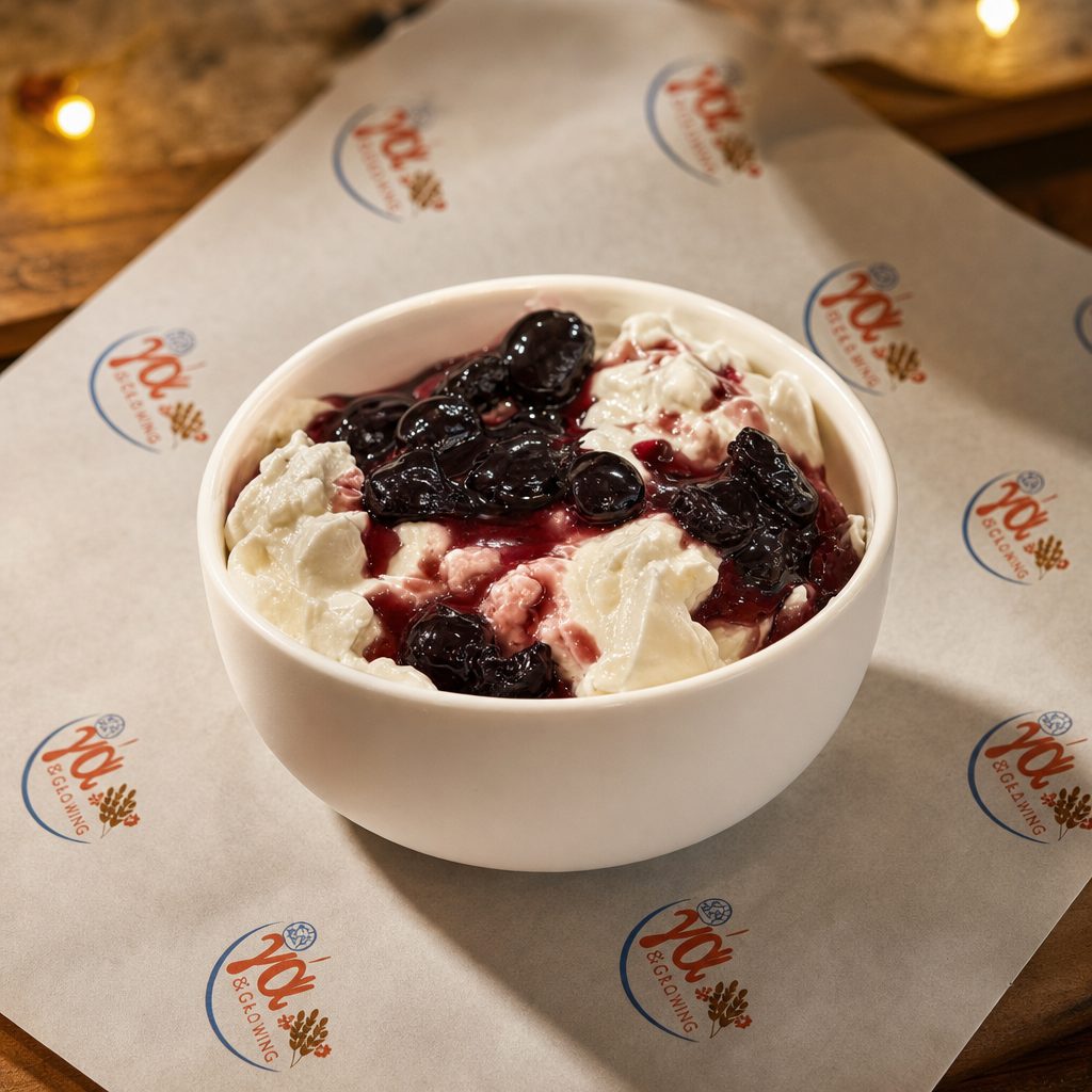 Yogurt w/ Sour Cherry Preserve.