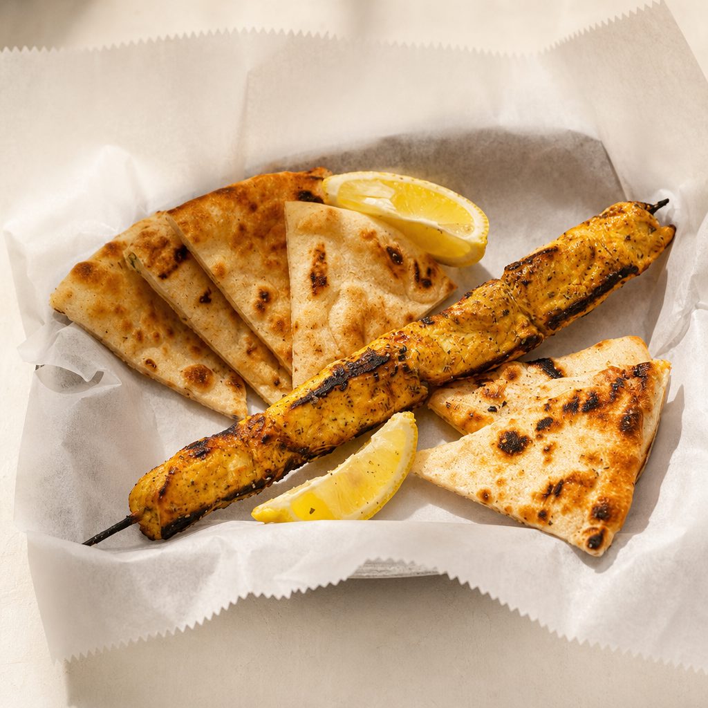 Chicken Kalamaki.