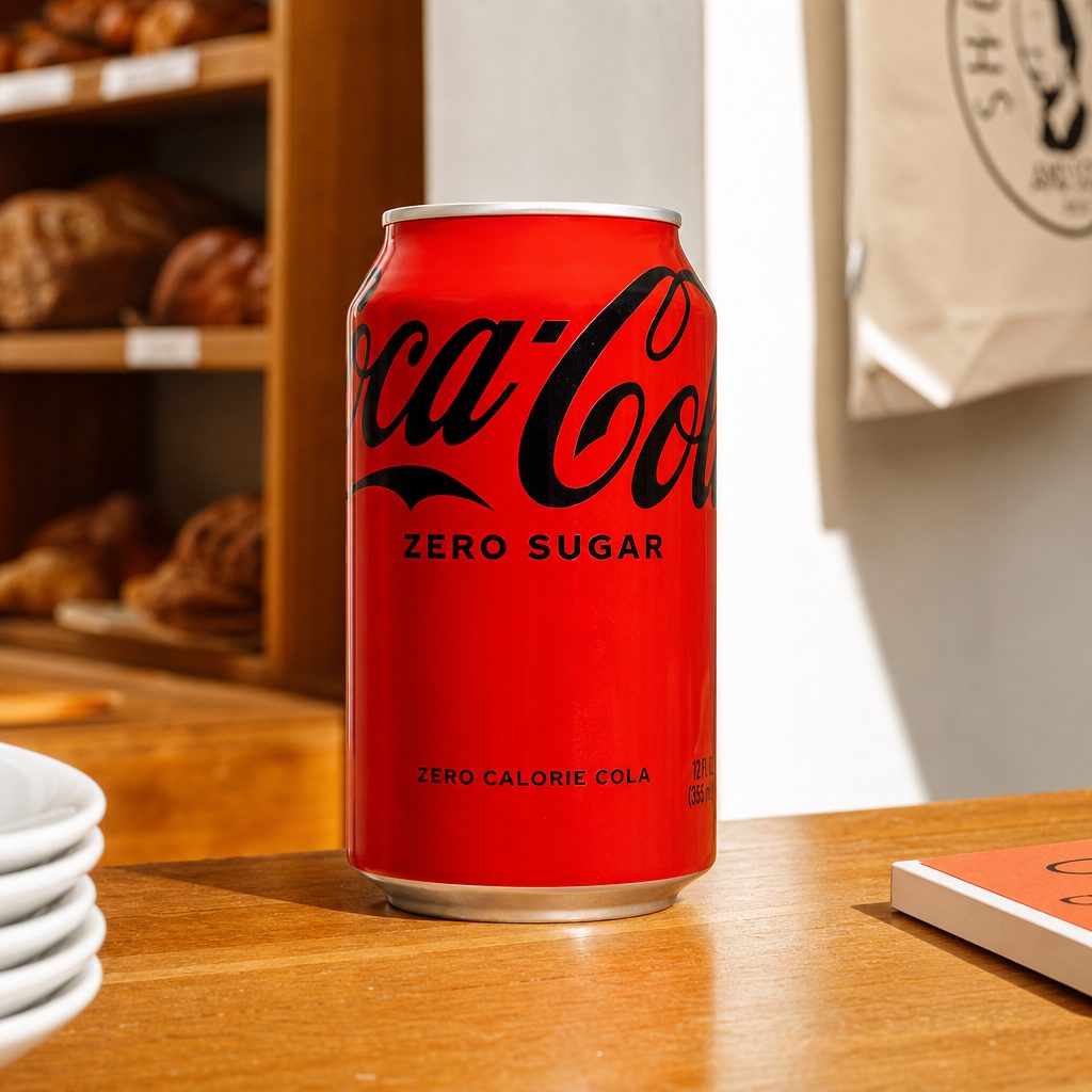 Coca-Cola Zero Sugar, 12oz Can.