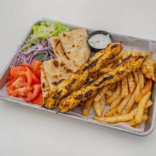 Chicken Piato (Souvlaki Platter)